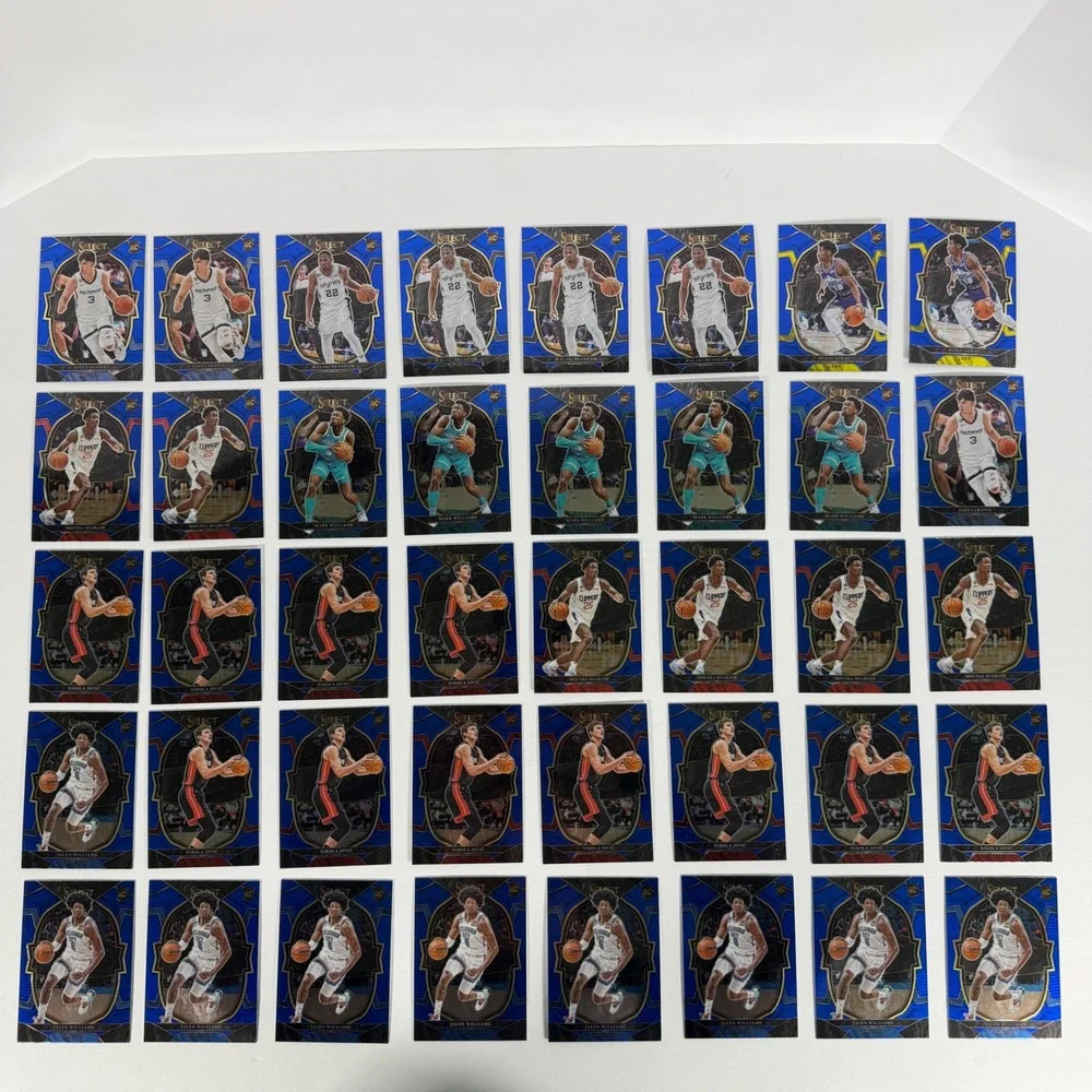 191 Panini Select Basketball Rookie Card Lot 2022-23 Blue Base RC Bulk Set